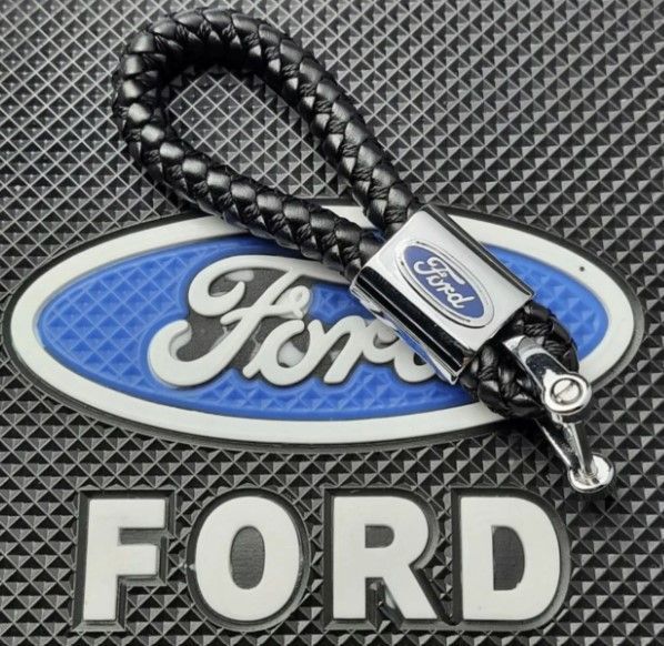 Стильний шкіряний Брелок для авто з логотипом Ford Ford фото