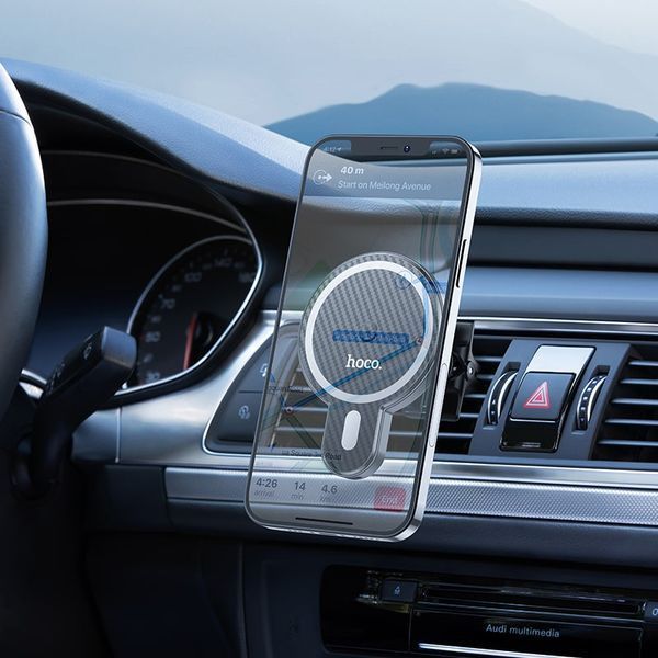 Тримач Hoco Ultra-fast magnetic wireless charging Car holder CA85 |15W, 360&deg;| CA85 фото
