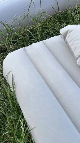 Матрац автомобільний на заднє сидіння 135x80см та насос, Світлий / Надувний матрац в машину / Ліжко-матрац 234565982 фото