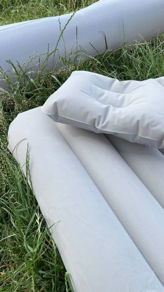 Матрац автомобільний на заднє сидіння 135x80см та насос, Світлий / Надувний матрац в машину / Ліжко-матрац 234565982 фото